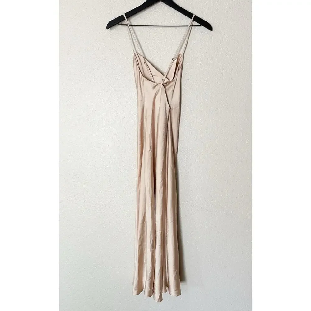 twist front dress cut out 'Giselle' Strapless Twist-Front Cutout Mini COLOR:Gold Boho maternity dress hire Strappy Contrast Lace Bust strapless neckline and a